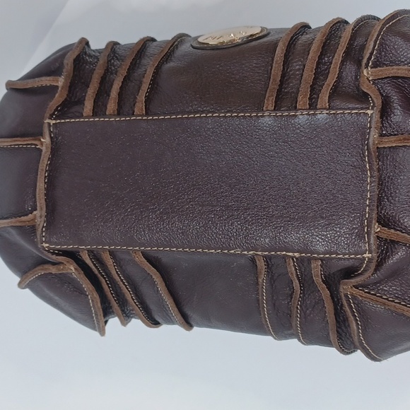 Charles David Brown leather ladies medium satchel - Picture 5 of 7